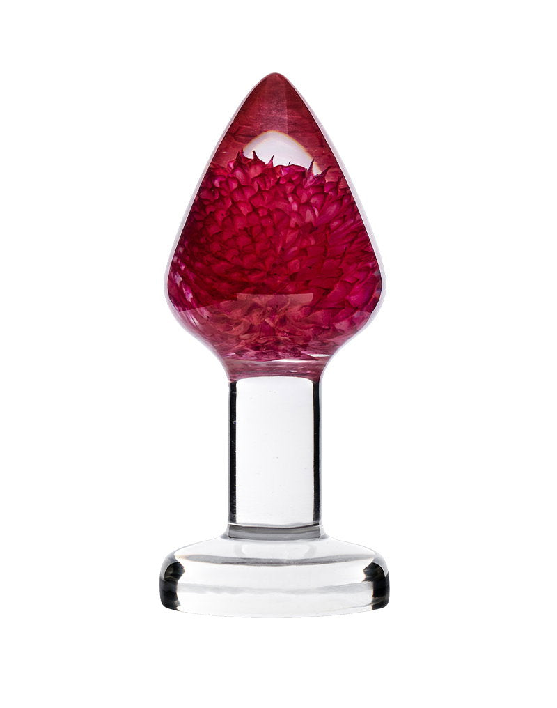Gomphrena Globosa Garden Flower Buttplug | Transparant 3,9 cm