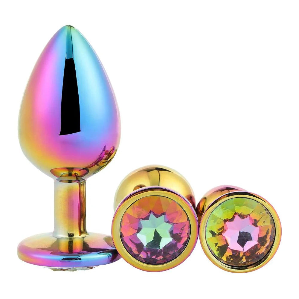 Aluminium Butt Plug Multicolour Set