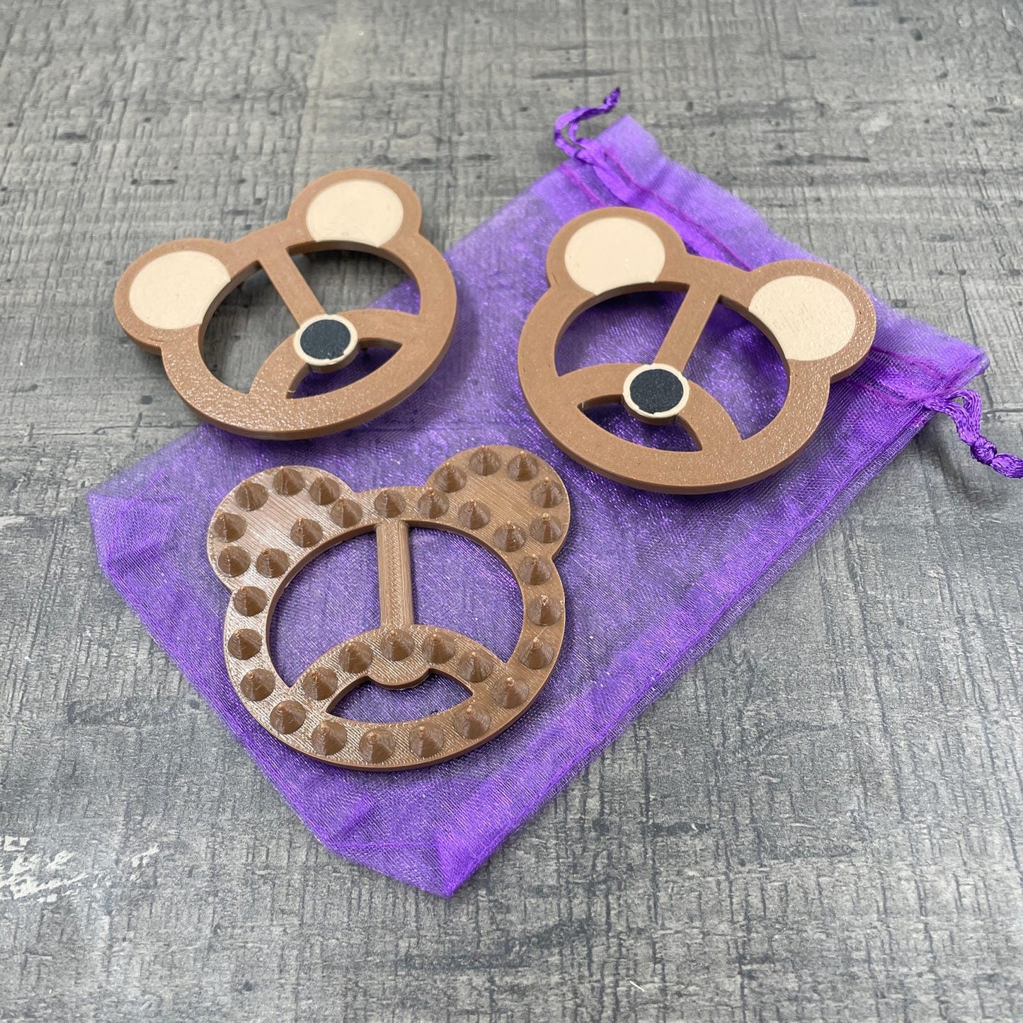 Shibari touw spikes in de vorm van beren - Bruine beren