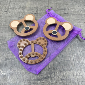 Shibari touw spikes in de vorm van beren - Bruine beren