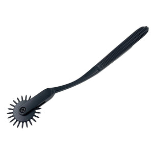 A wartenberg pinwheel for BDSM in black