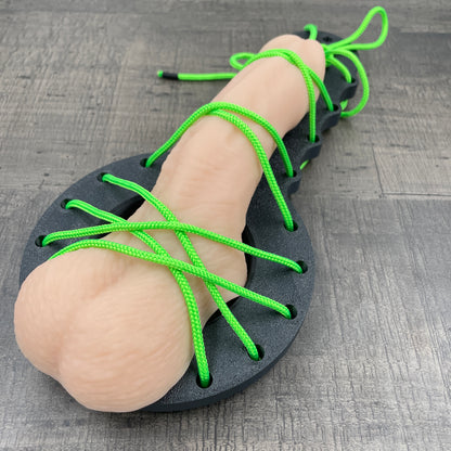 CBT penis bord met touw - zwart