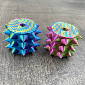 Een los rollertje voor een BDSM pinwheel in regenboog kleuren