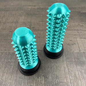 Een turquoise stimming-tool voor autisme en overprikkeling