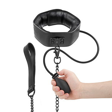 Opblaasbare collar van Vegan Leer